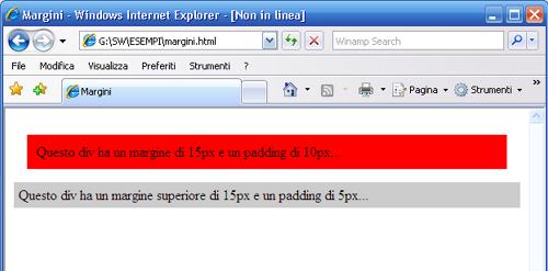 Margini Html