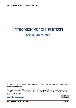 introduzione agli Ipertesti