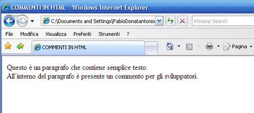 Commenti HTML